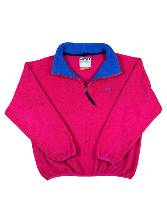 Pile vintage anni '90 Murphy&Nye fucsia con colletto blu