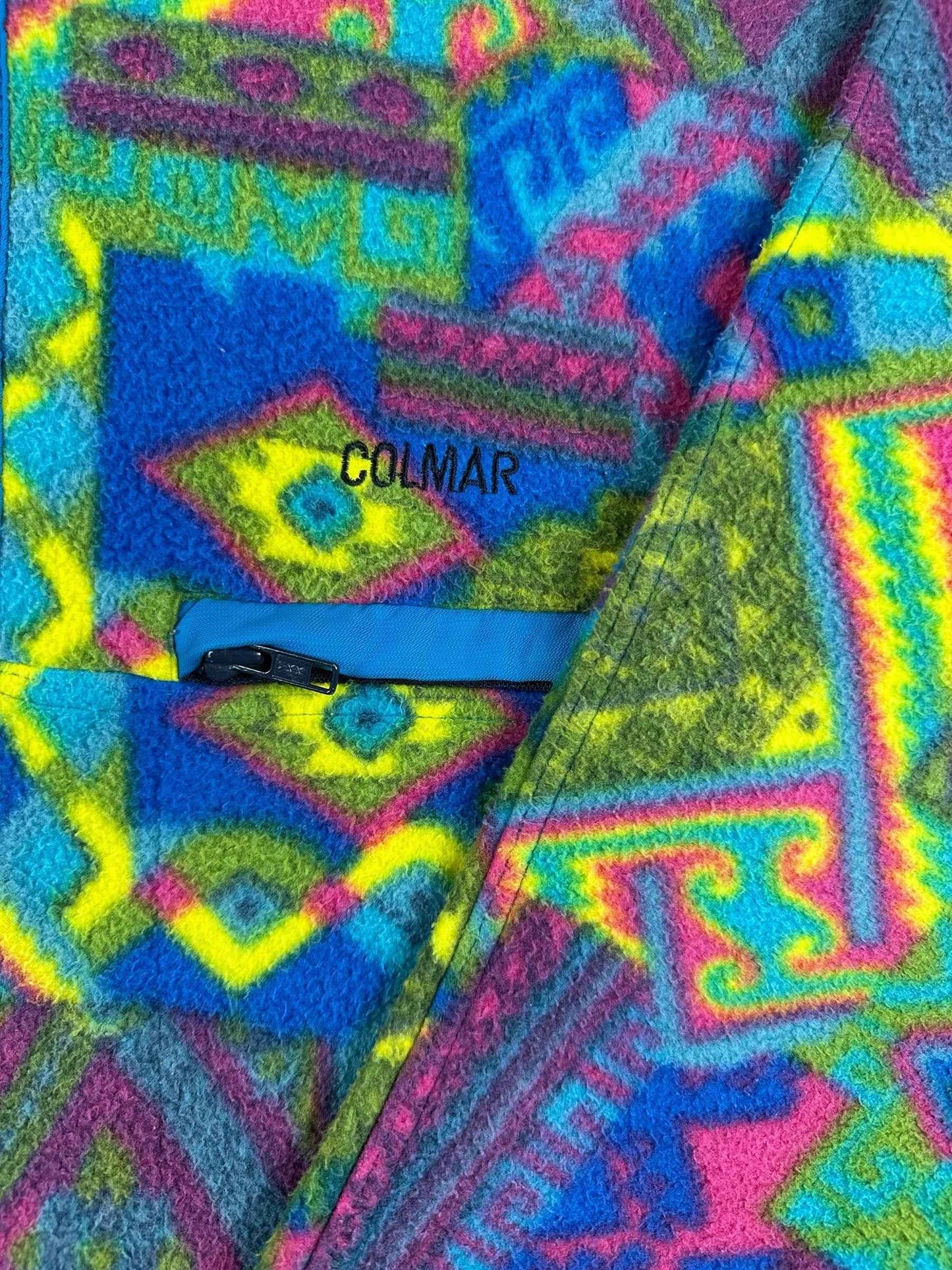 Pile vintage Colmar anni ’90 a fantasia geometrica