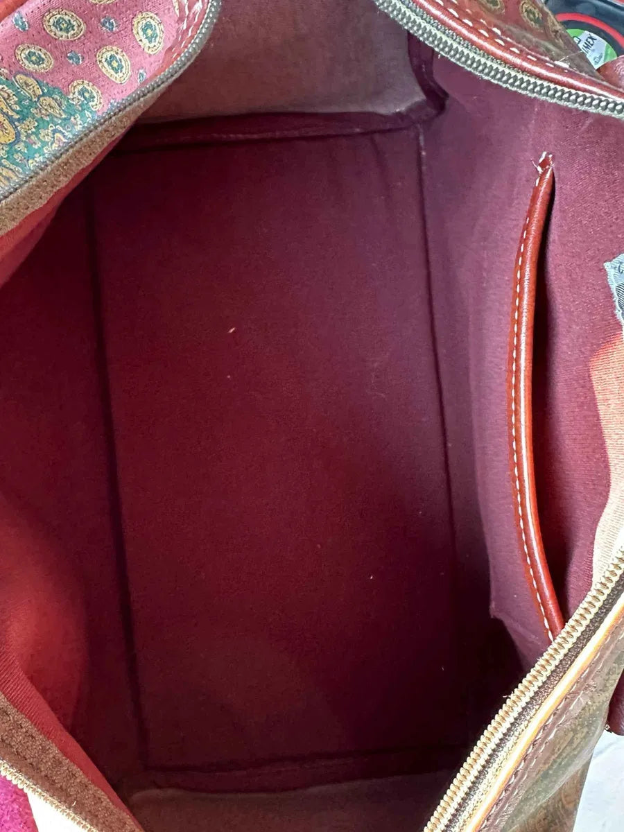 Borsa vintage in pelle e motivo Paisley Schneiders