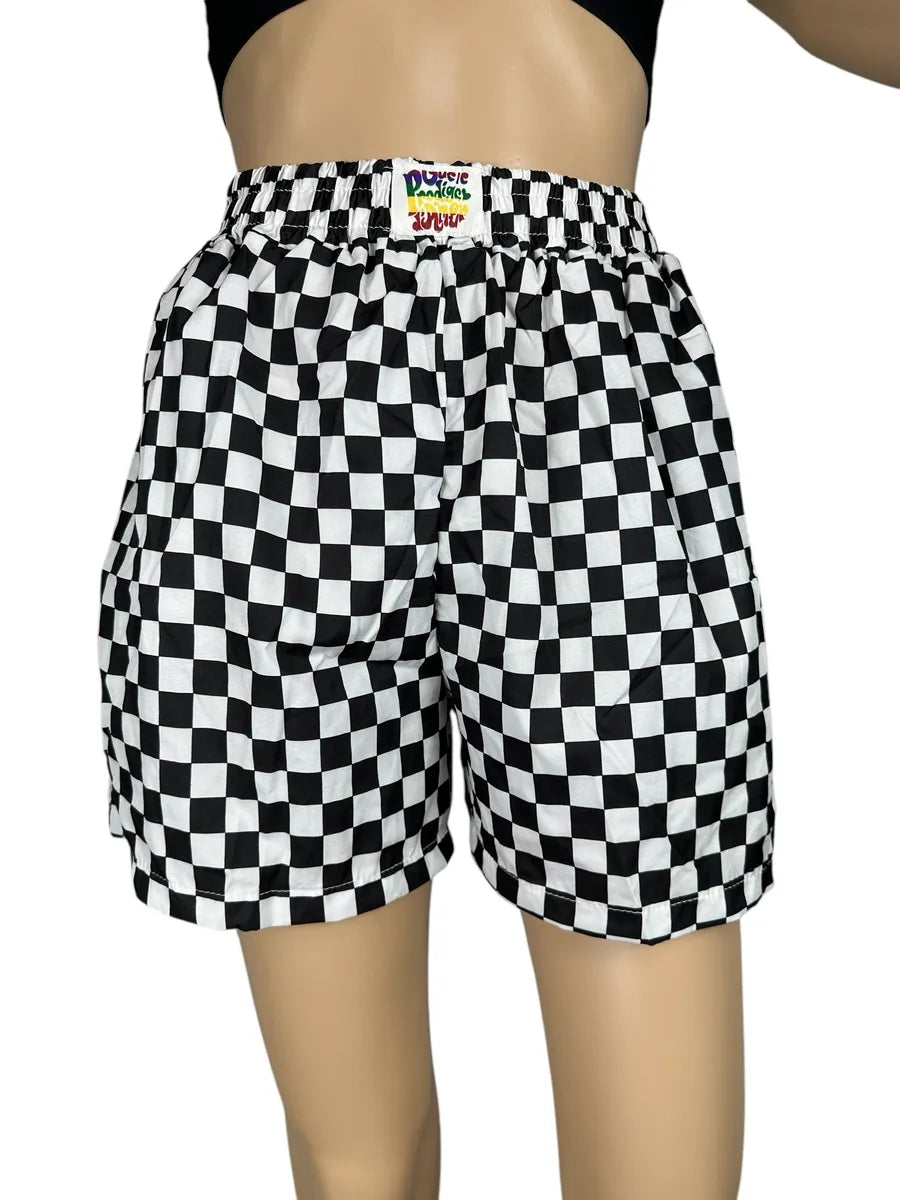Shorts da donna a scacchi