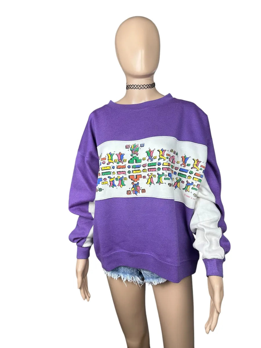 Felpa vintage senza cappuccio da donna