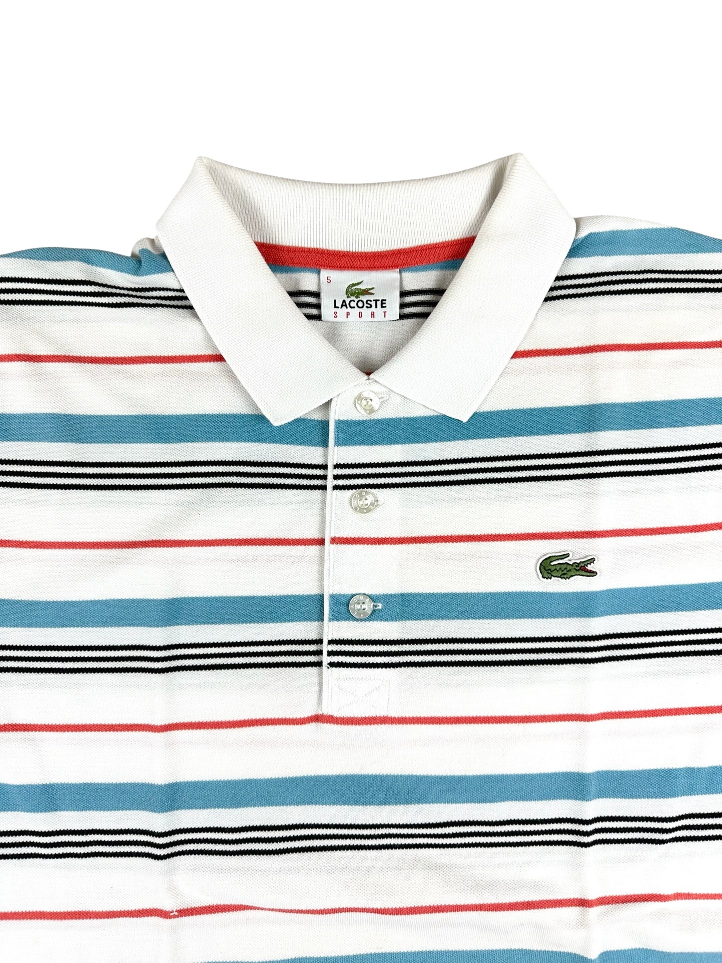 Polo Lacoste da uomo a righe