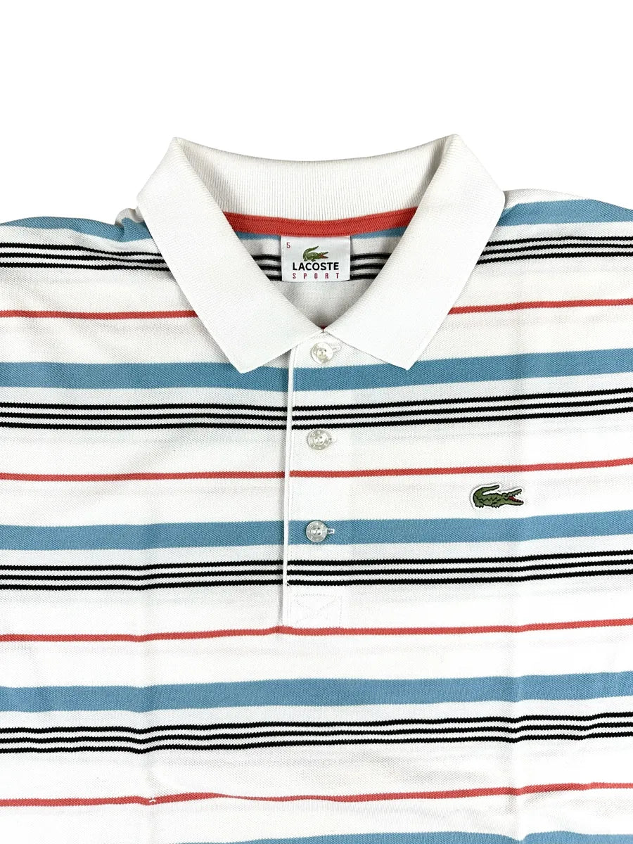Polo Lacoste vintage da uomo a righe