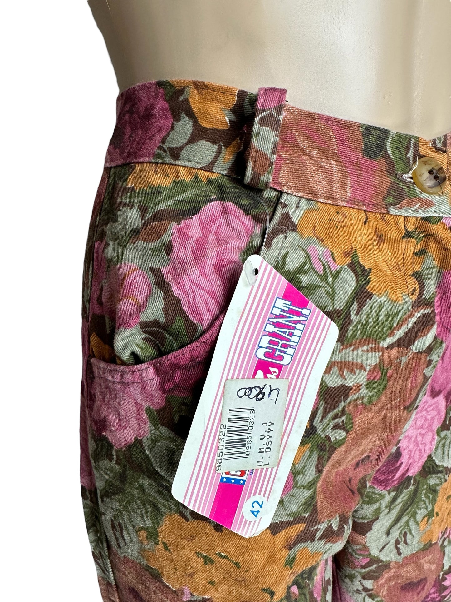 Pantaloni da donna con stampa floreale