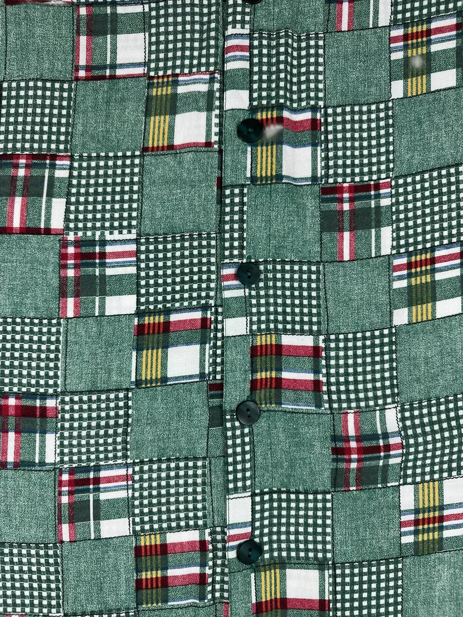 Camicia a fantasia vintage da donna