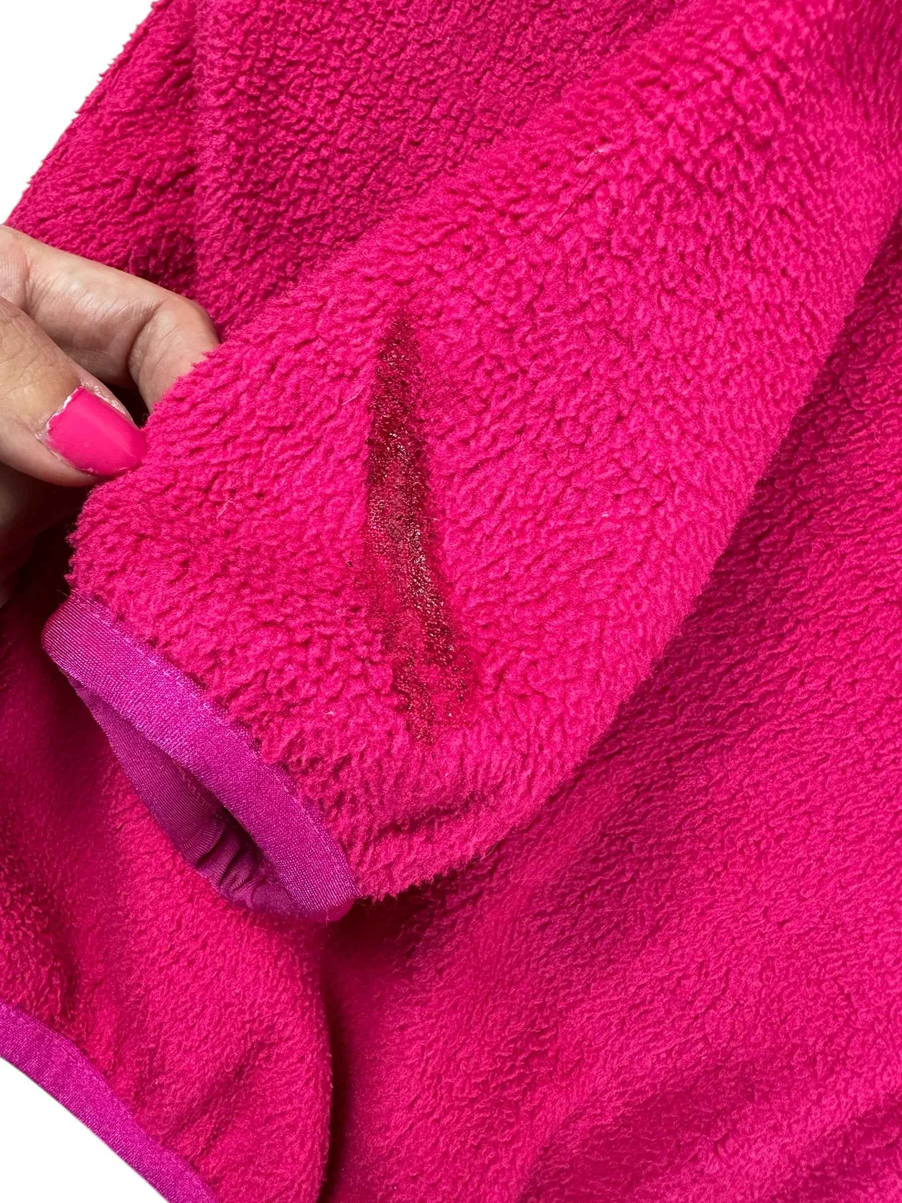 Pile vintage Murphy&Nye fucsia con colletto blu anni ’90