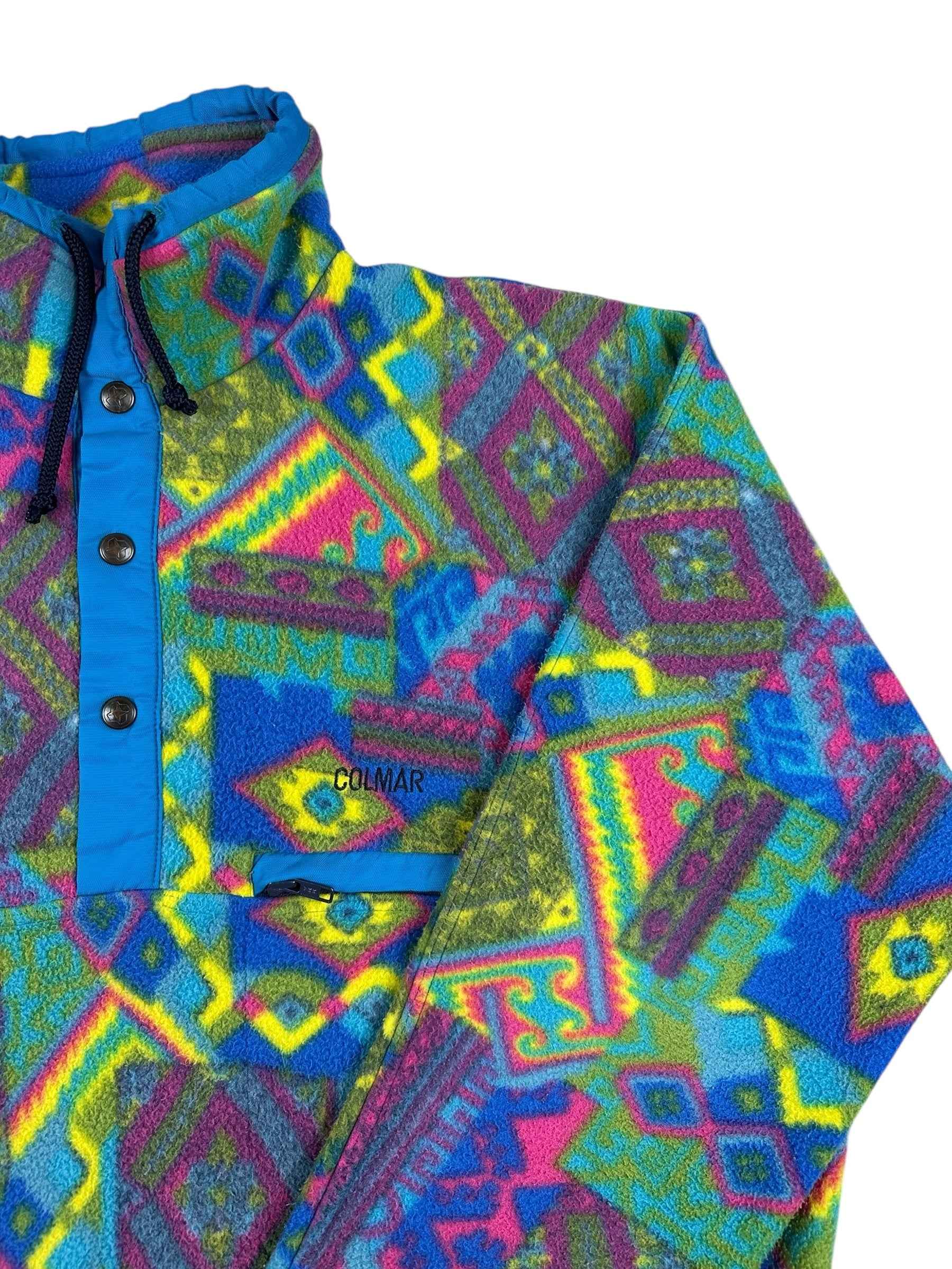 Pile vintage Colmar anni ’90 a fantasia geometrica