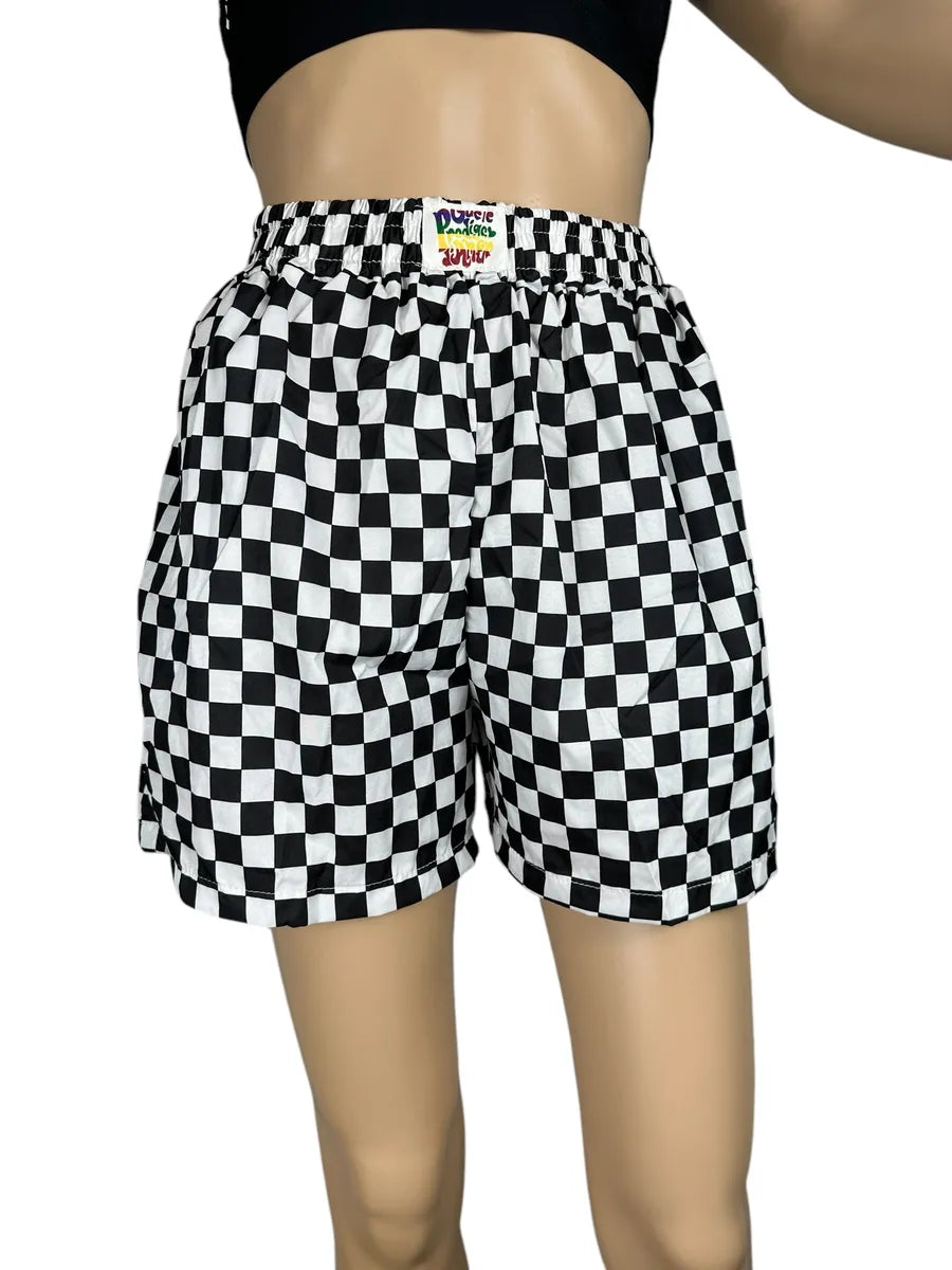 Shorts da donna a scacchi