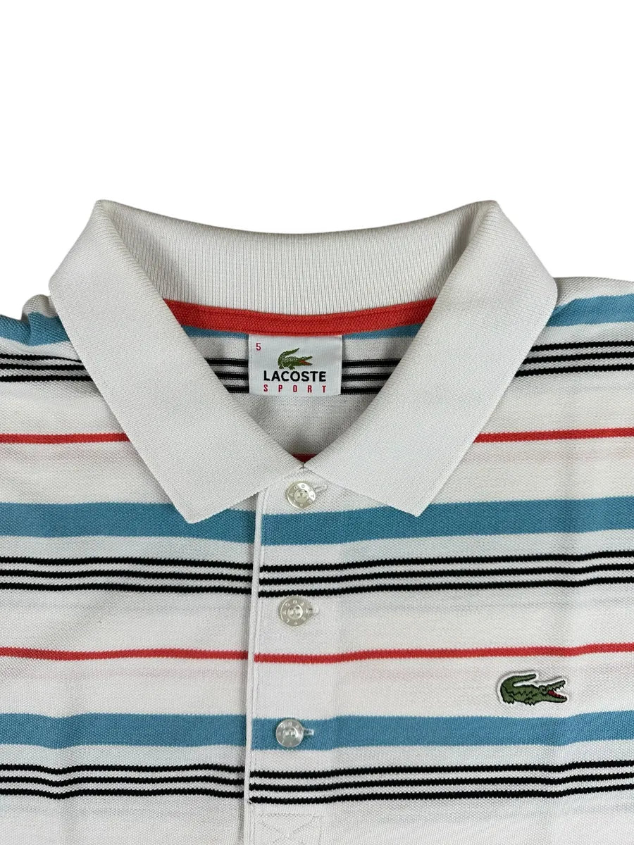 Polo Lacoste vintage da uomo a righe