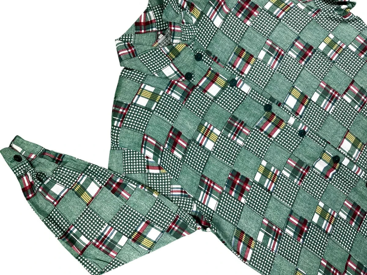 Camicia a fantasia vintage da donna