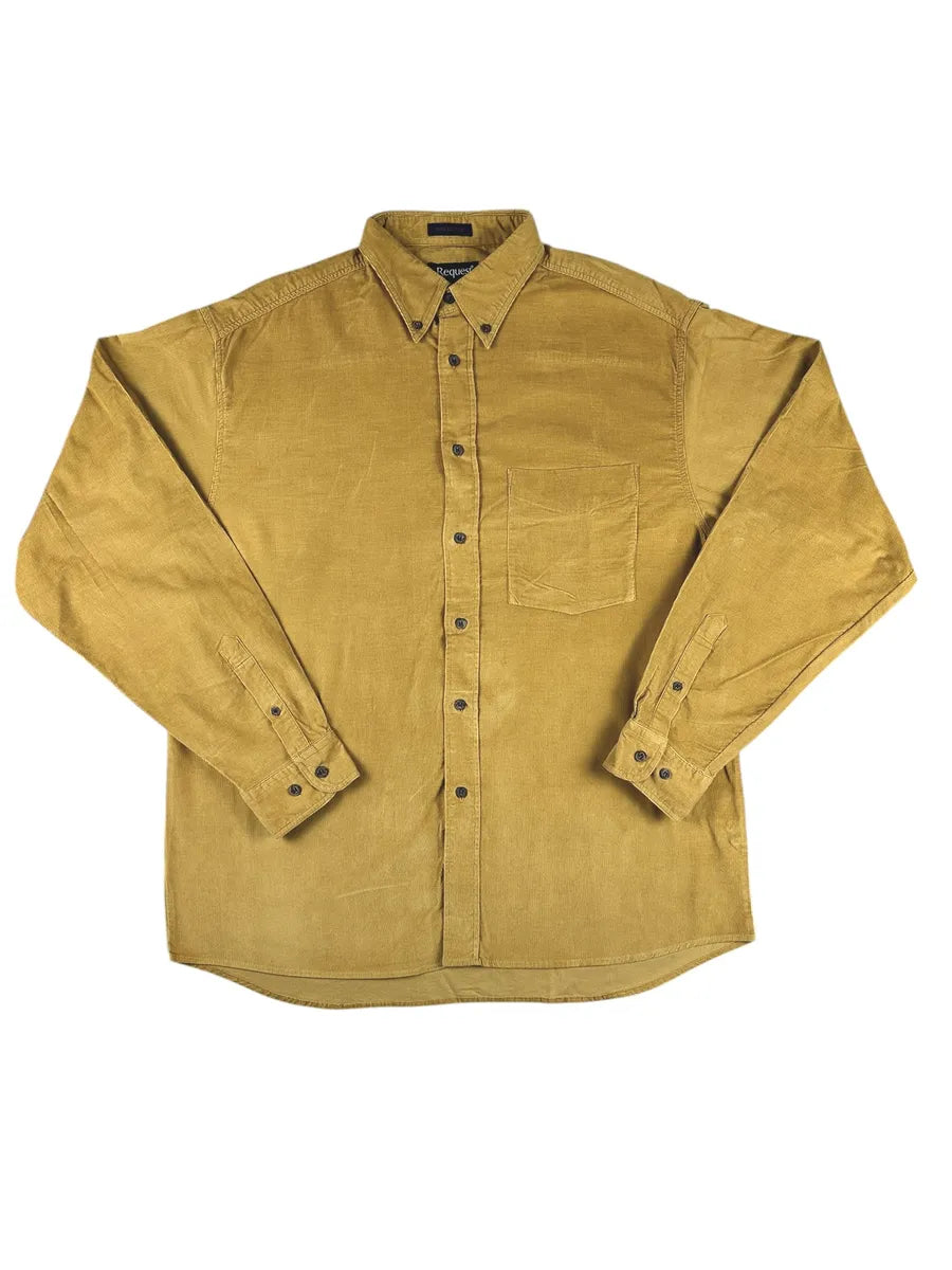 Camicia vintage uomo in velluto a coste