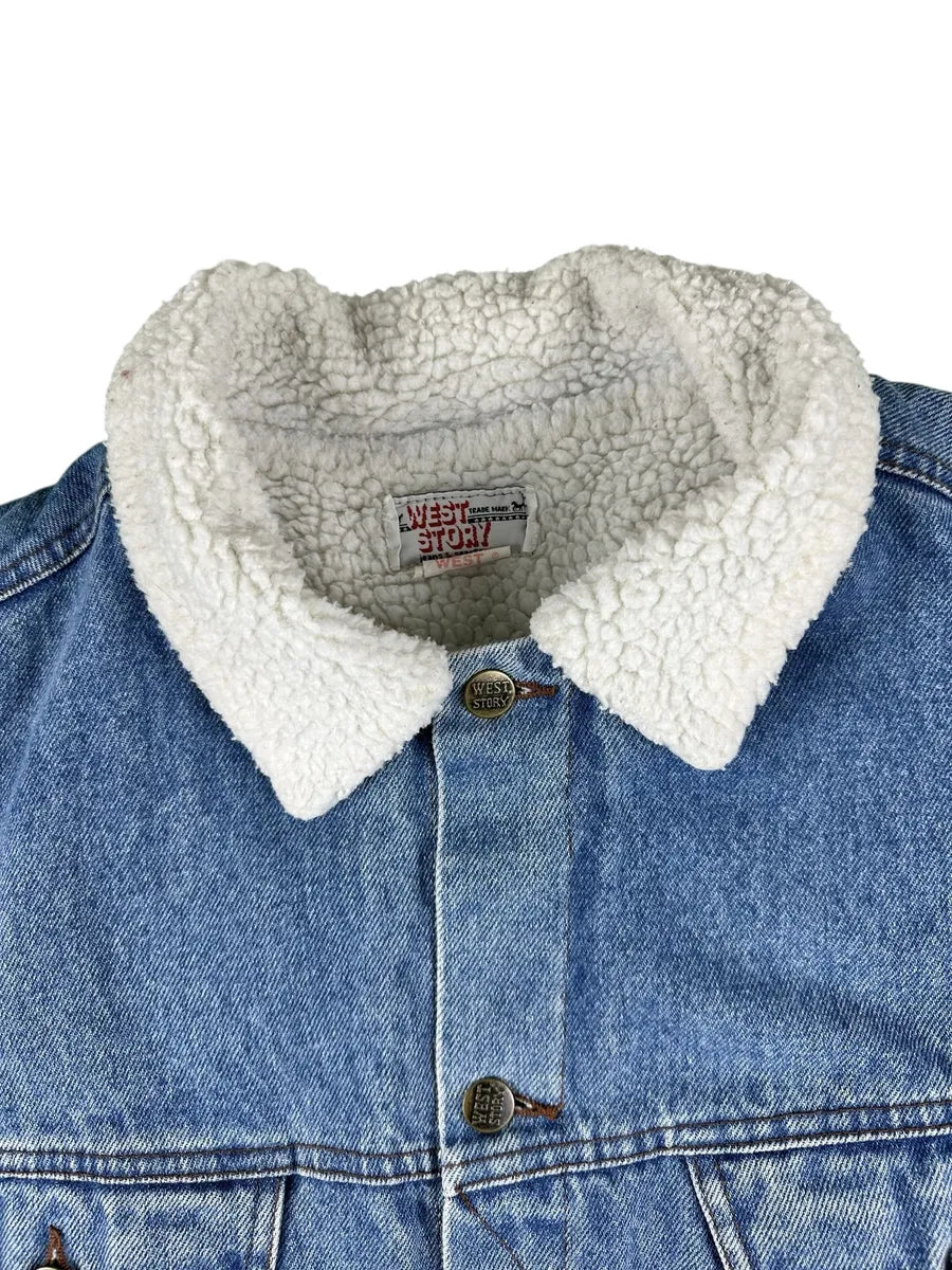 Giubbotto di Jeans vintage Sherpa Tracker
