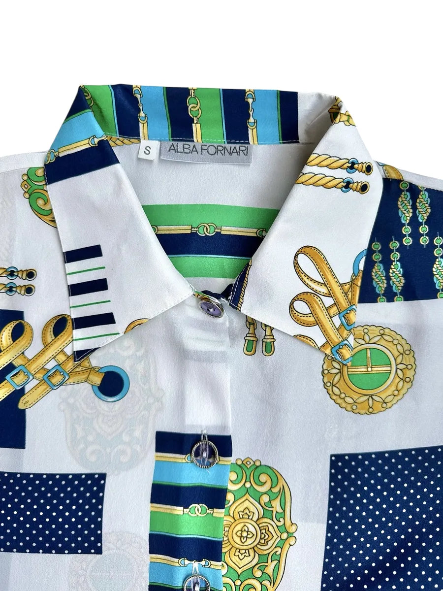Camicia da donna a fantasia vintage