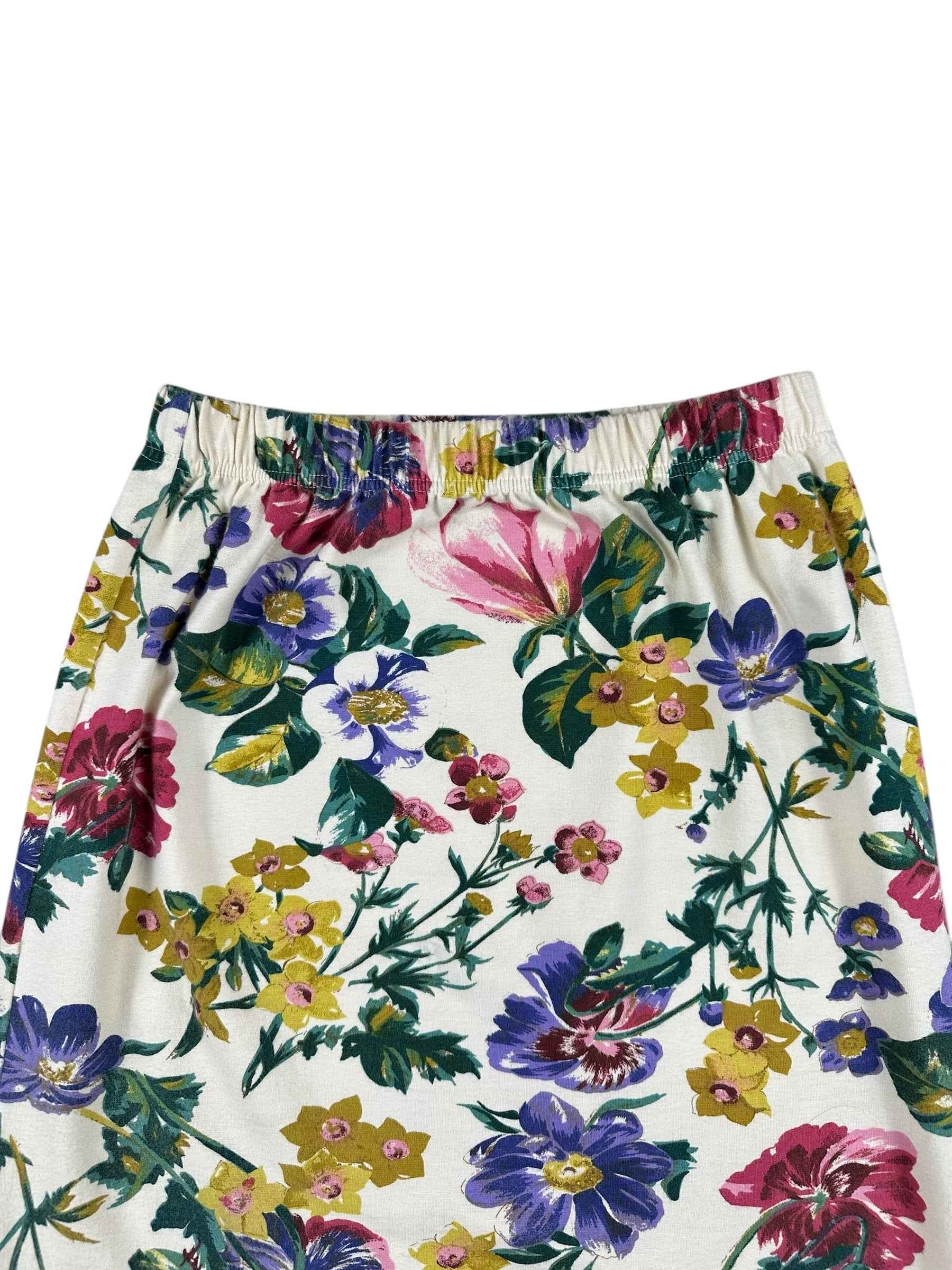 Minigonna vintage Frapp a fantasia floreale