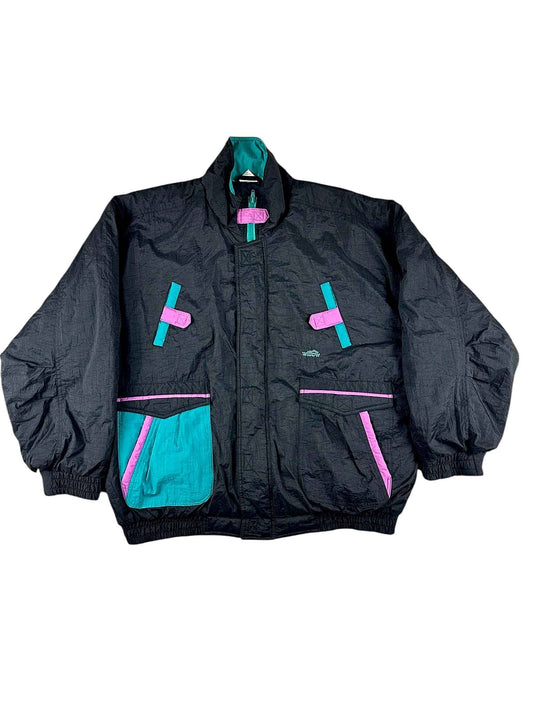 Giubbotto vintage anni ’90 con dettagli colorati