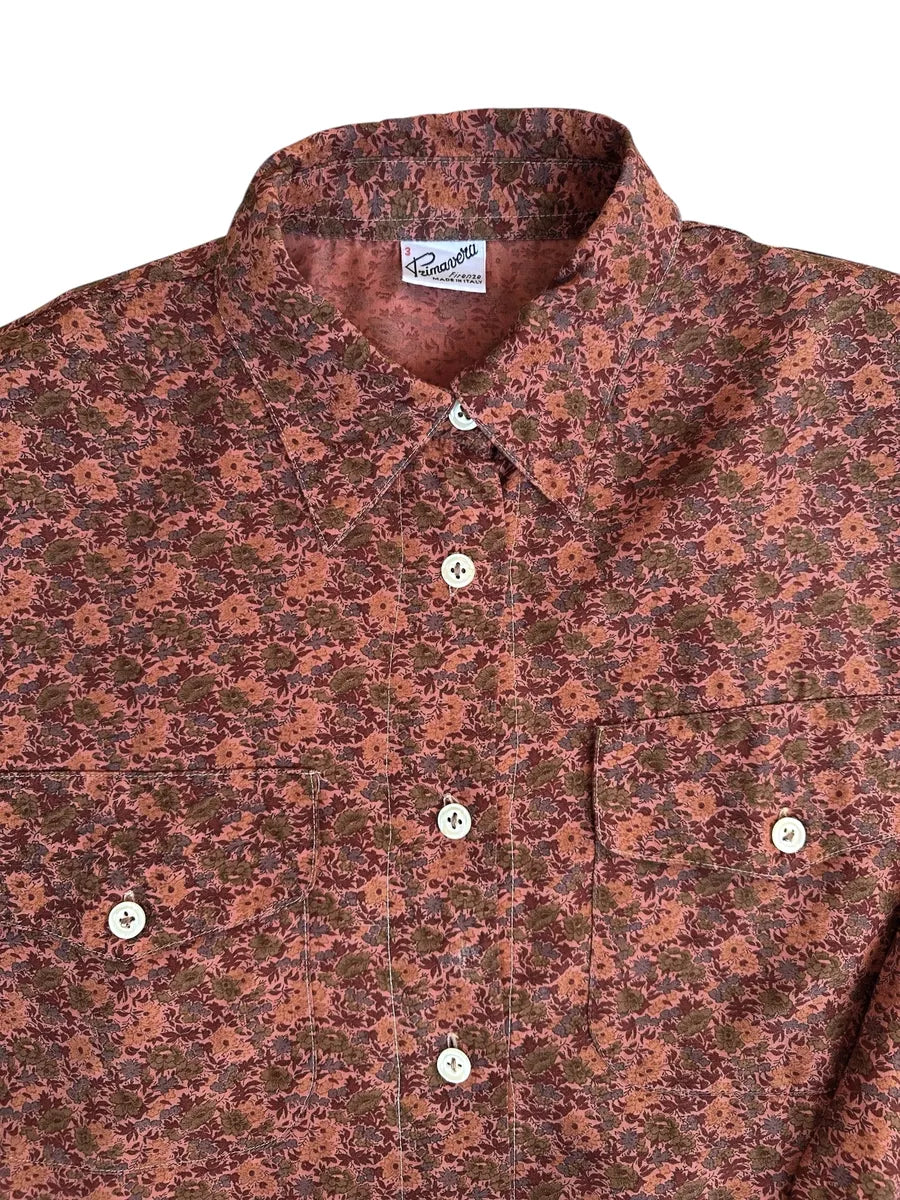 Camicia vintage donna a fantasia floreale Primavera