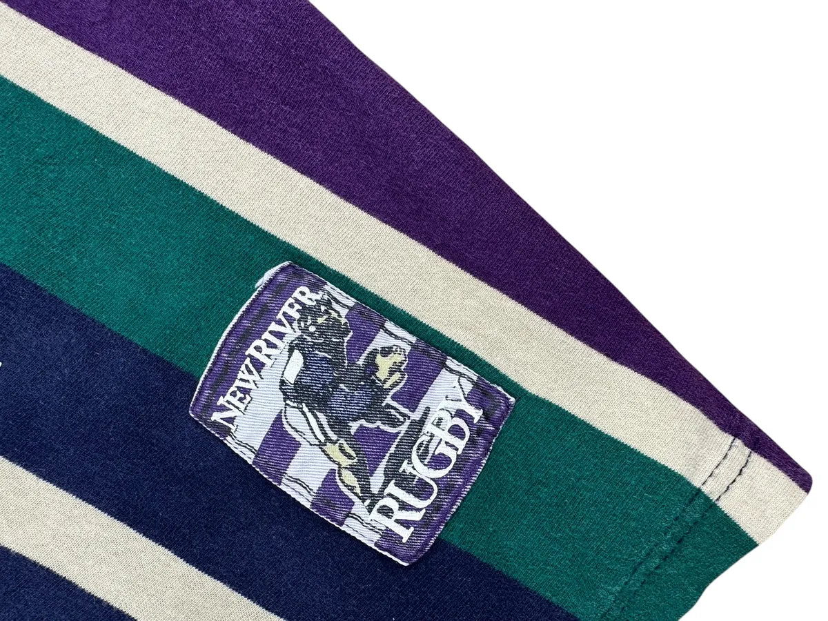 Polo vintage a maniche lunghe da uomo