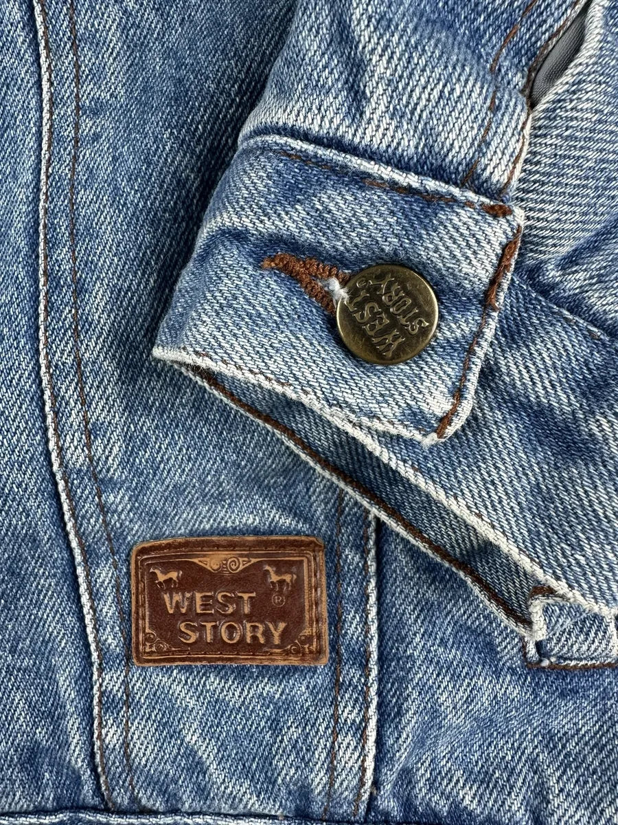 Giubbotto di Jeans vintage Sherpa Tracker