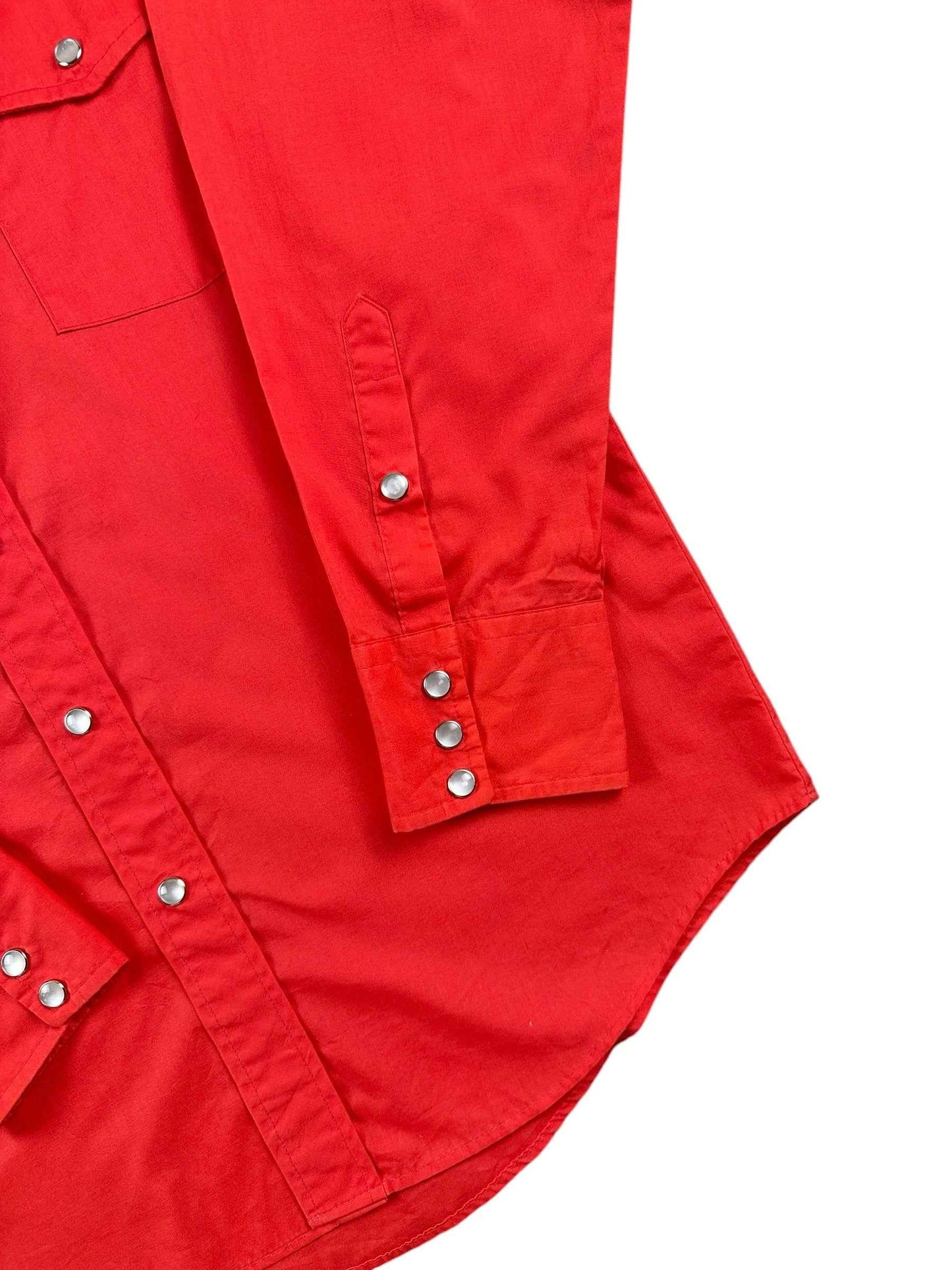 Camicia texana vintage da uomo rossa Made in USA