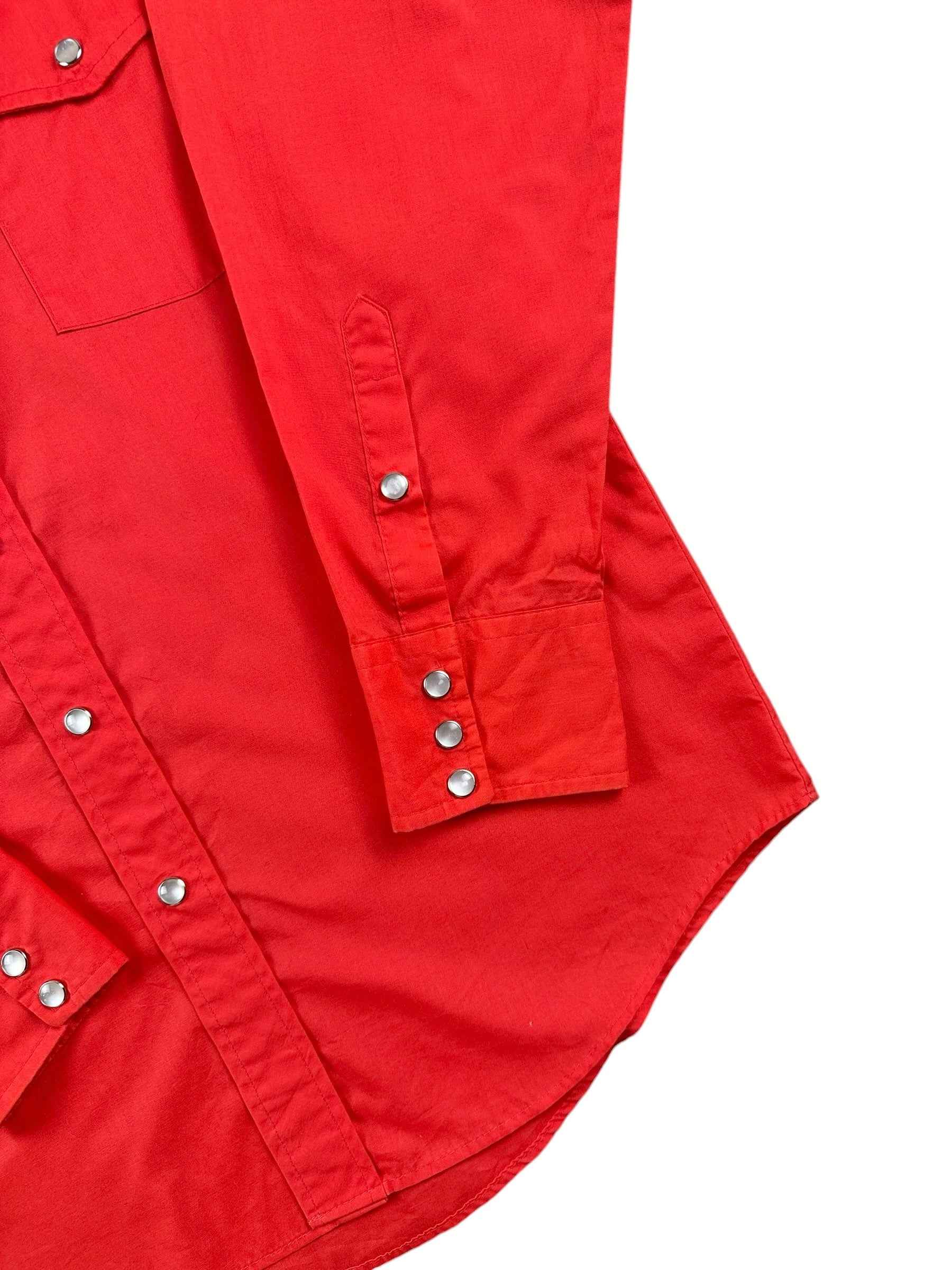 Camicia texana vintage da uomo rossa Made in USA