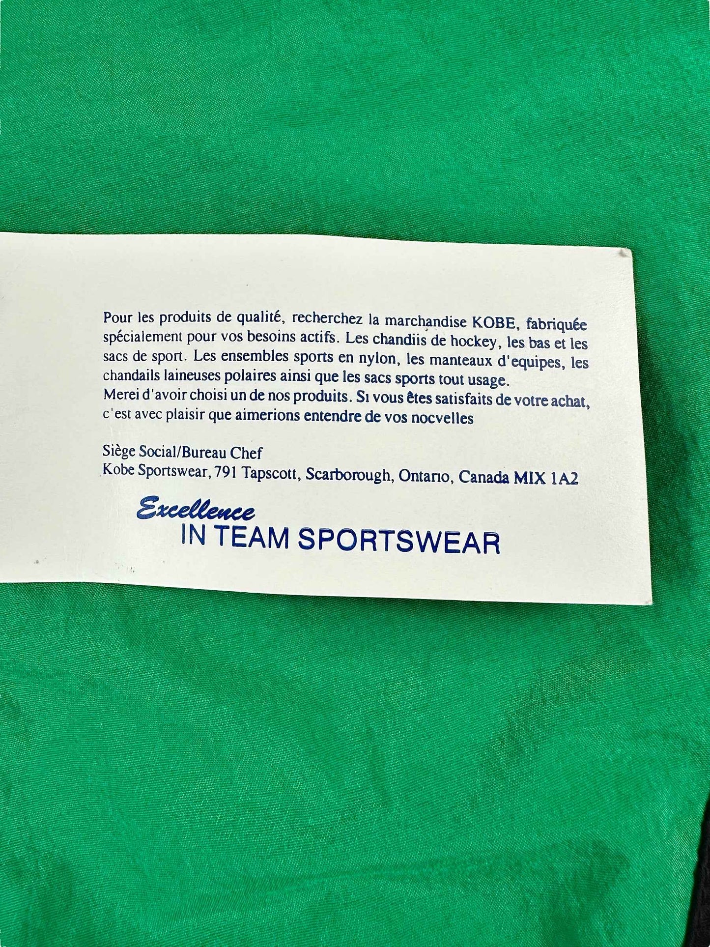 Giacchetto di tuta vintage firmato Kobe