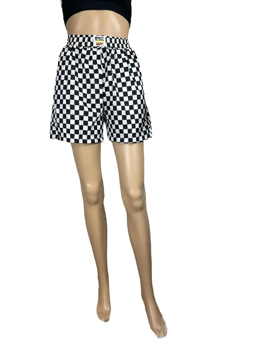 Shorts da donna a scacchi