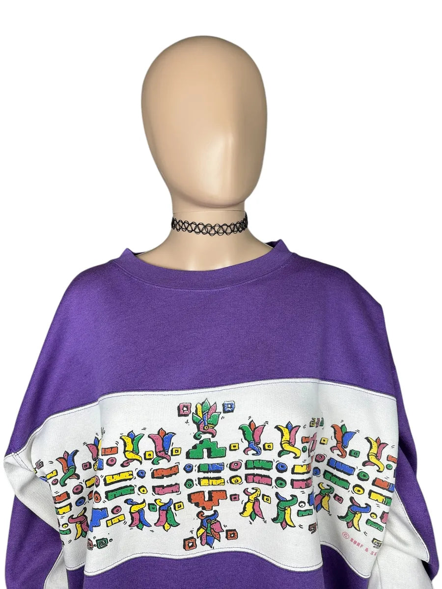 Felpa vintage senza cappuccio da donna