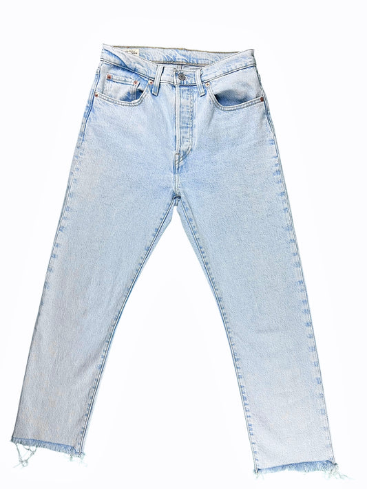Jeans da donna Levi's 501 con orlo sfrangiato