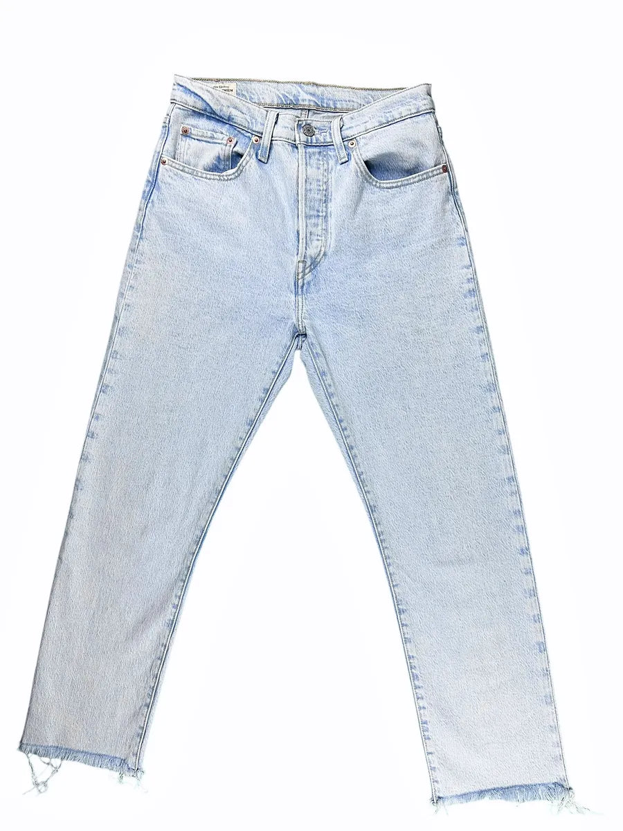 Jeans da donna Levi's 501 con orlo sfrangiato