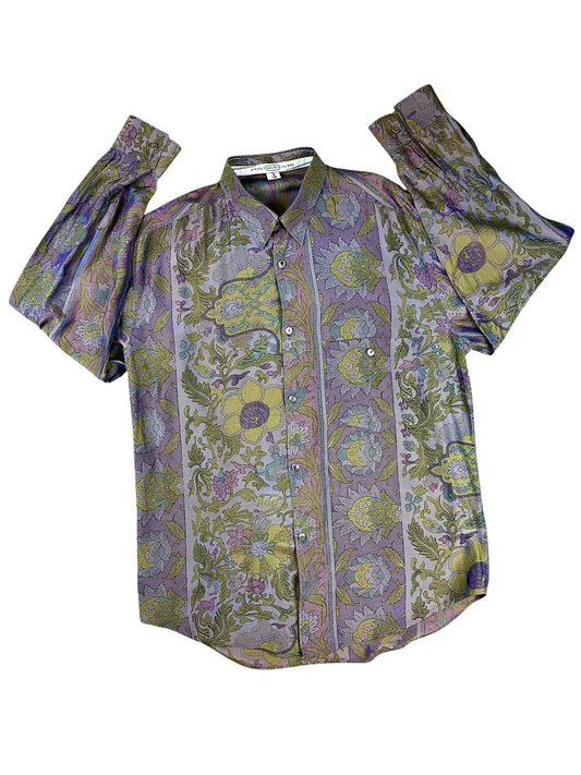 Camicia vintage a fantasia da donna