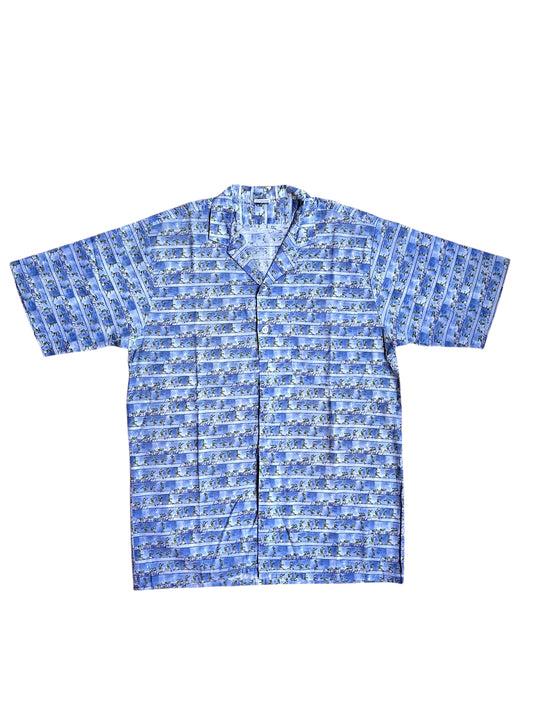 Camicia a maniche corte da uomo a fantasia