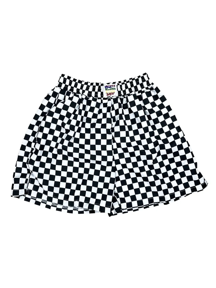 Shorts da donna a scacchi