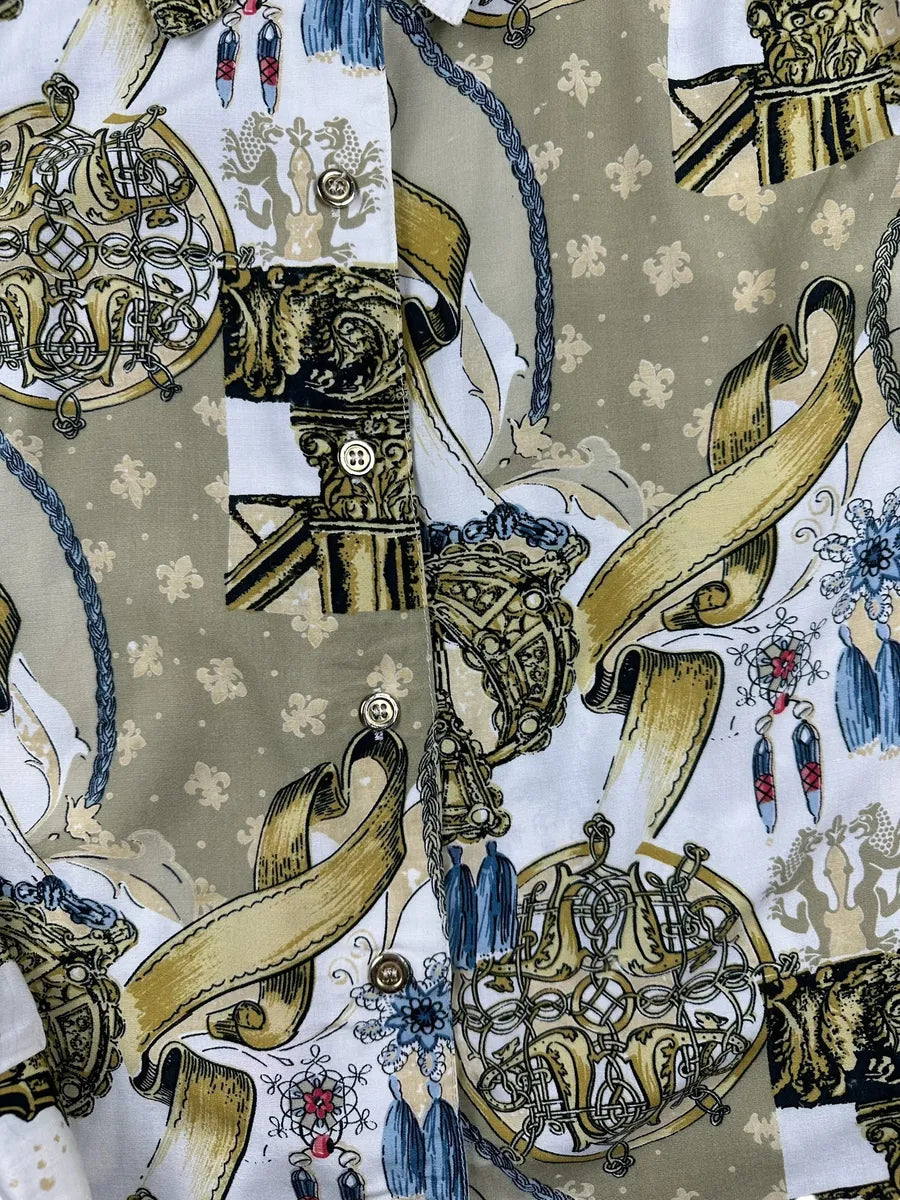 Camicia a fantasia vintage da donna Laura di Sarpi