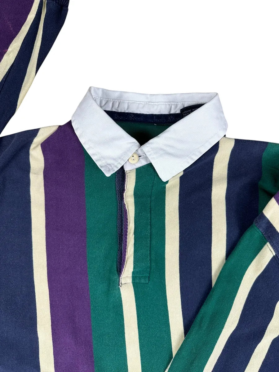 Polo vintage a maniche lunghe da uomo