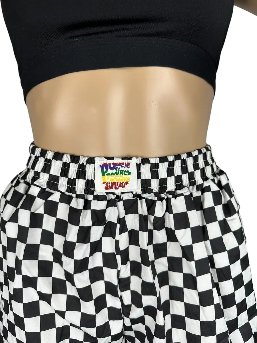 Shorts da donna a scacchi