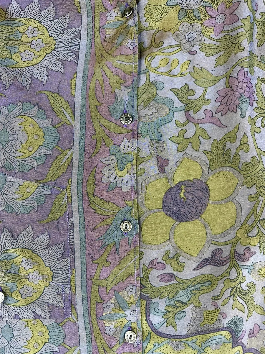 Camicia vintage a fantasia da donna