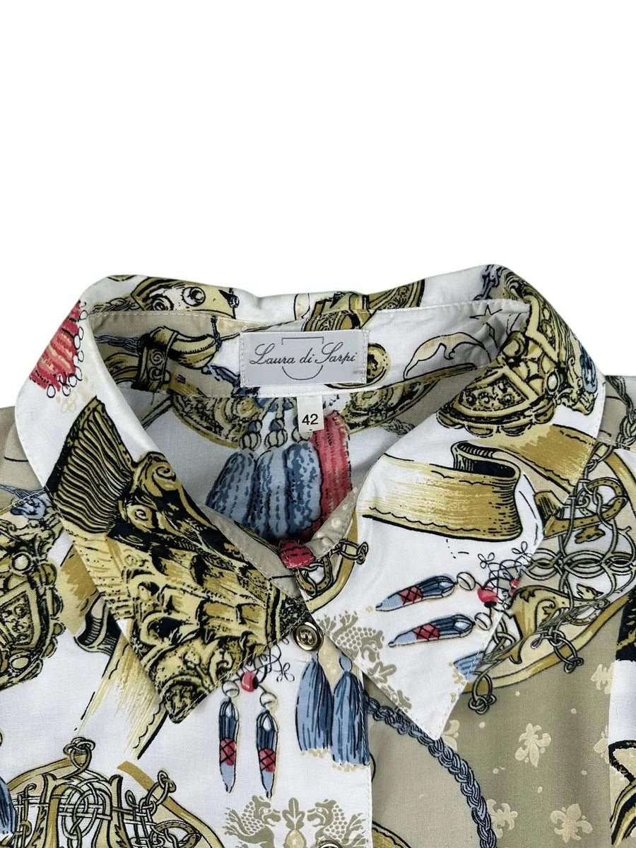 Camicia a fantasia vintage da donna Laura di Sarpi