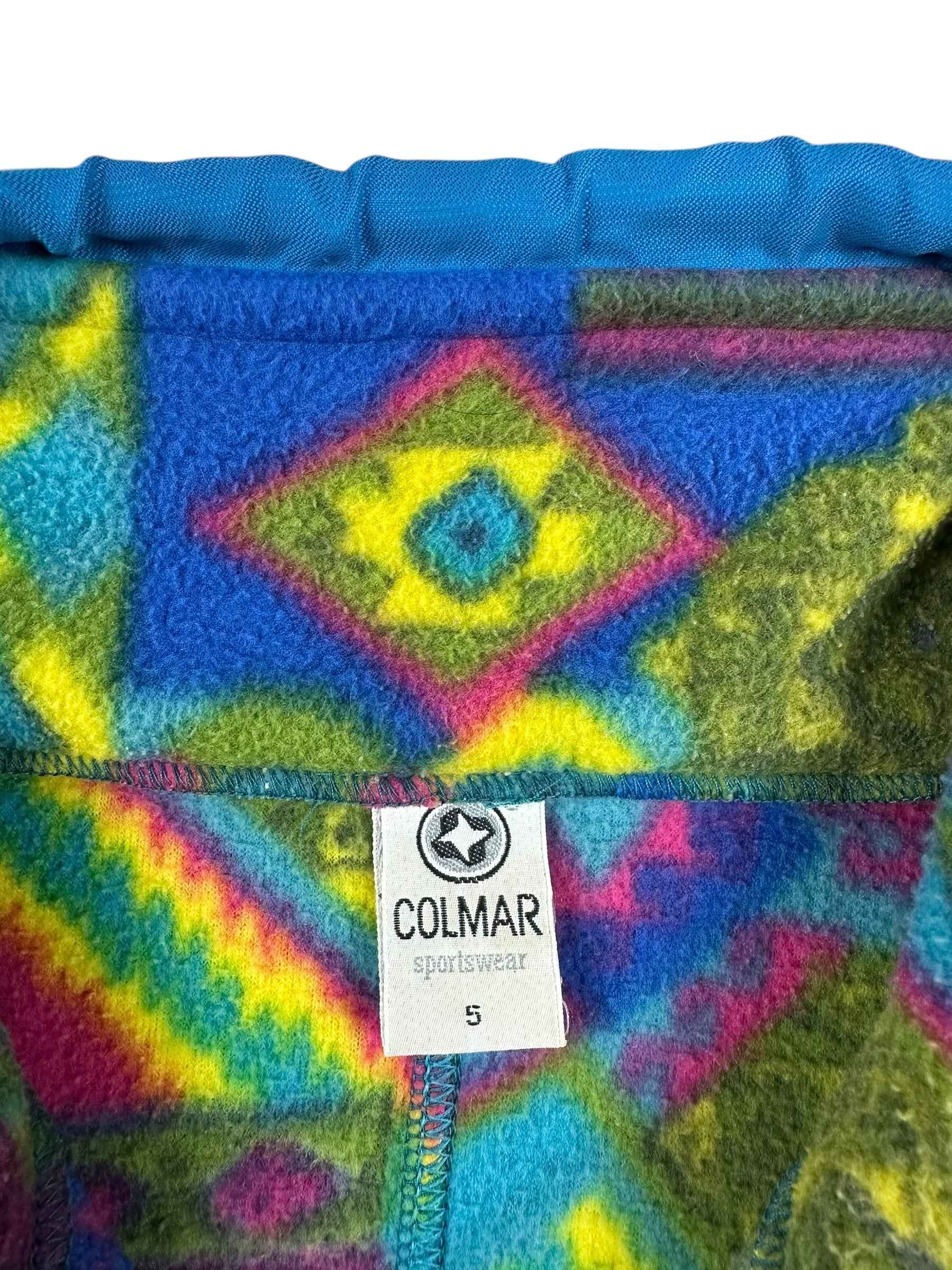 Pile vintage Colmar anni ’90 a fantasia geometrica