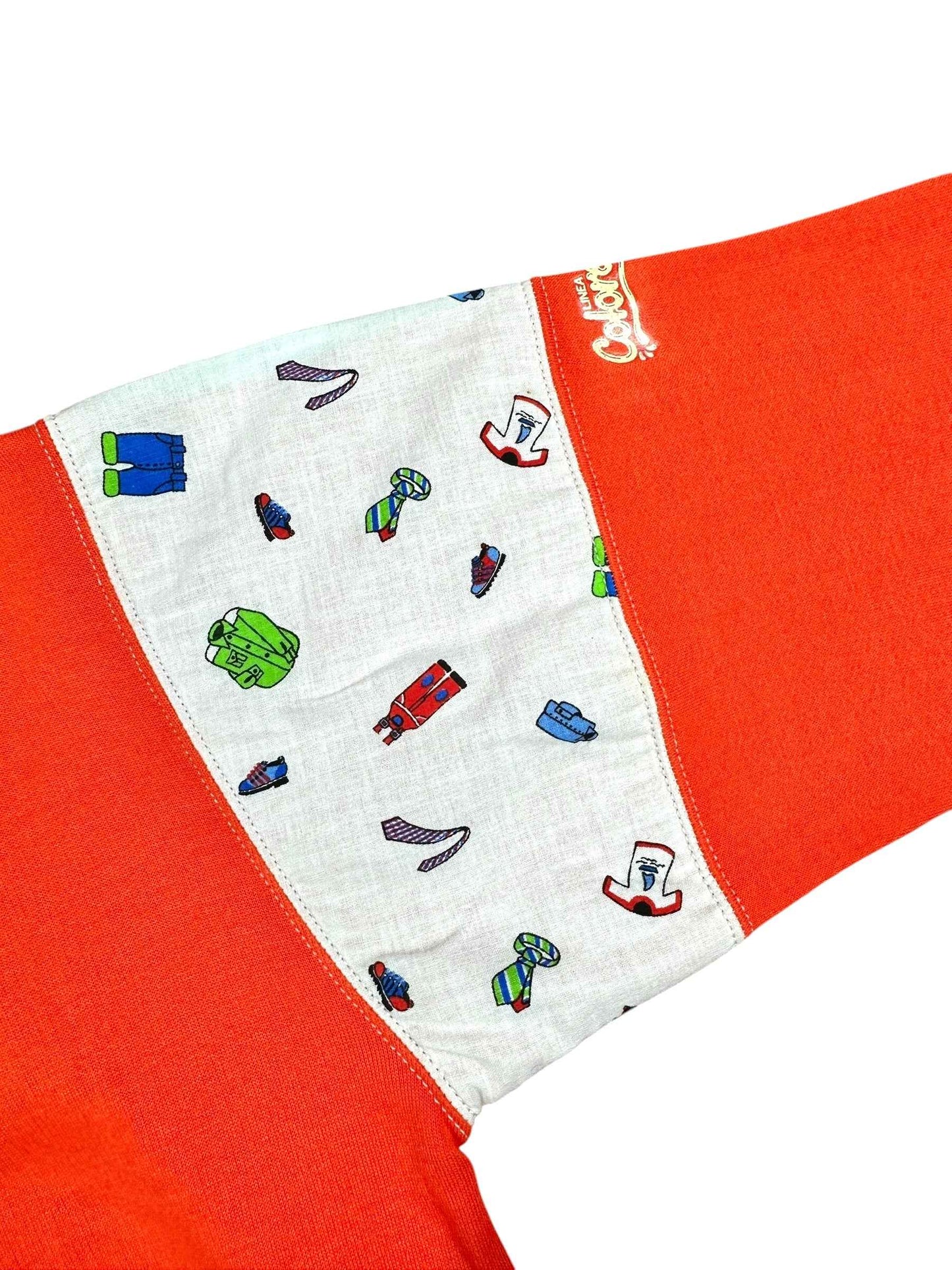 Felpa vintage anni ’90 arancione con collo alto