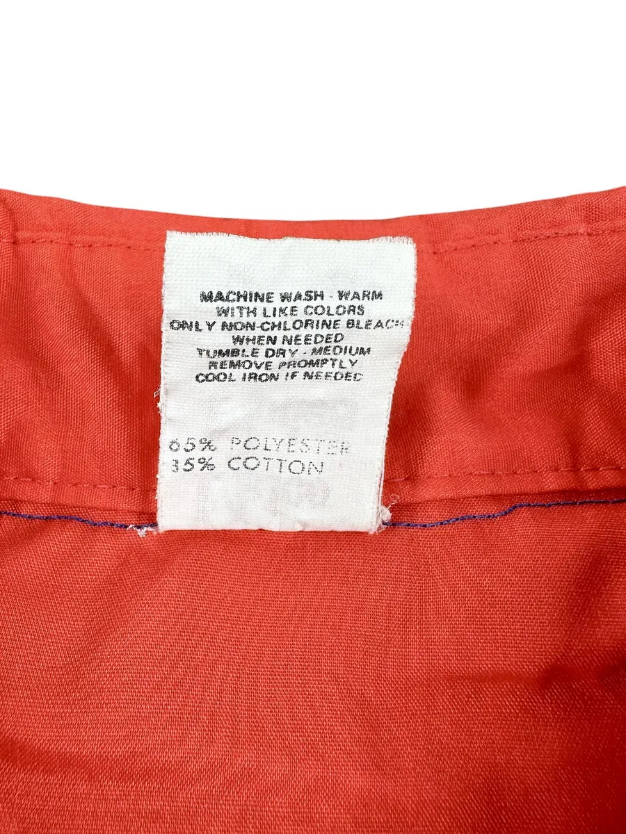 Camicia texana vintage da uomo rossa Made in USA