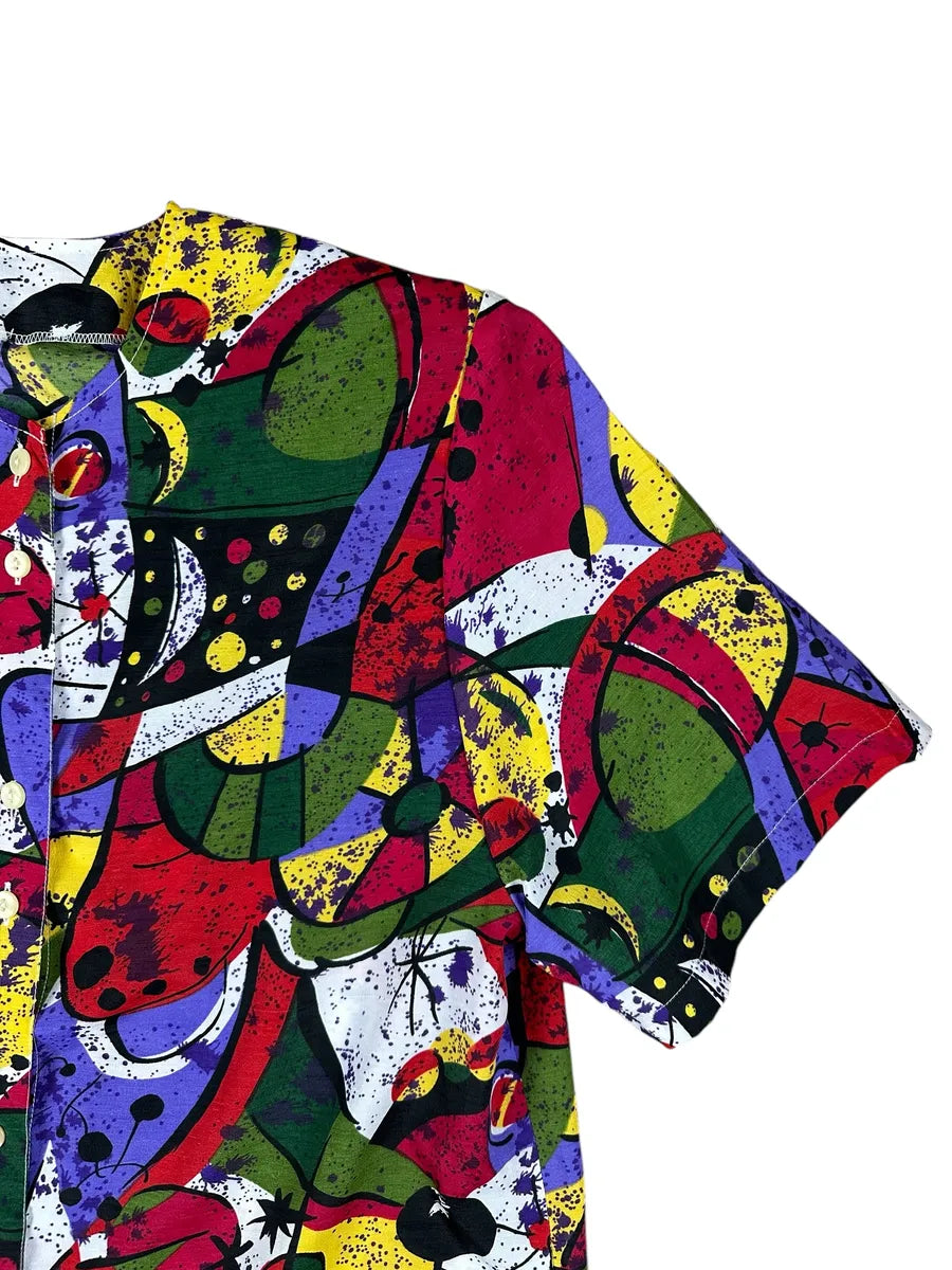 Camicia vintage a fantasia da donna