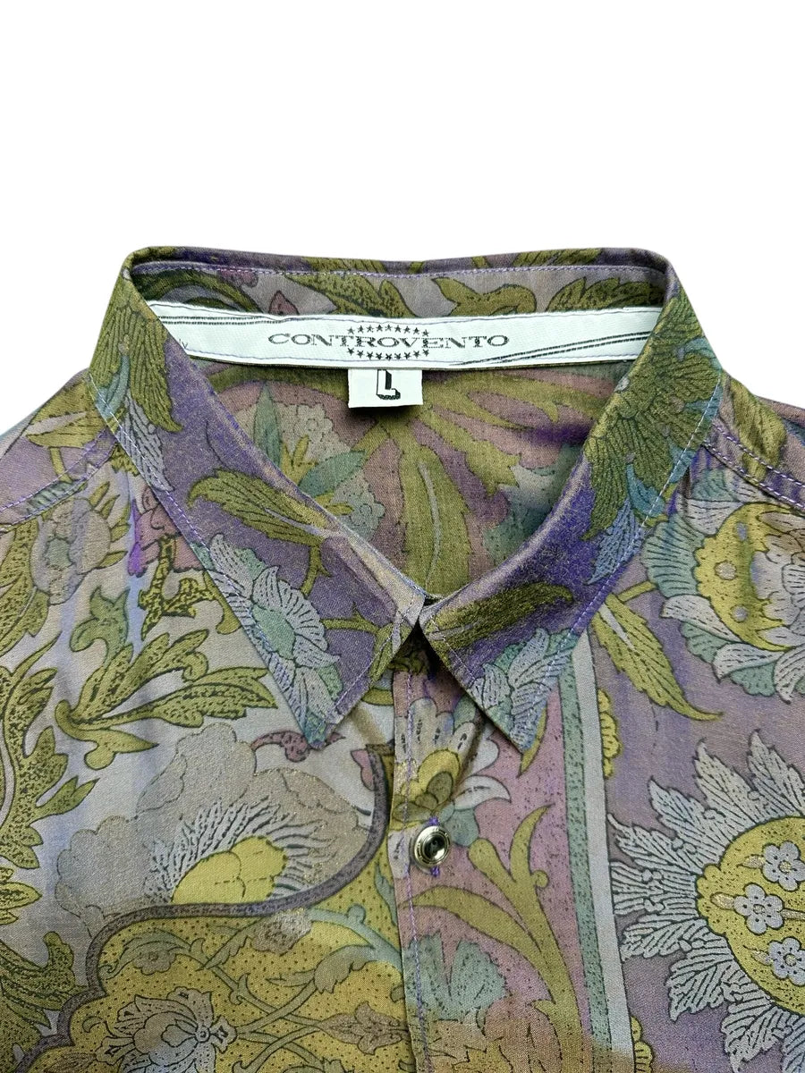 Camicia vintage a fantasia da donna