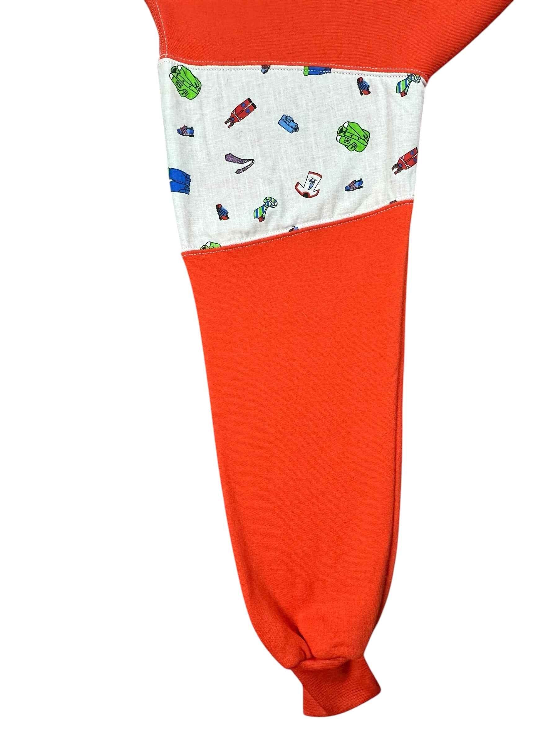 Felpa vintage anni ’90 arancione con collo alto