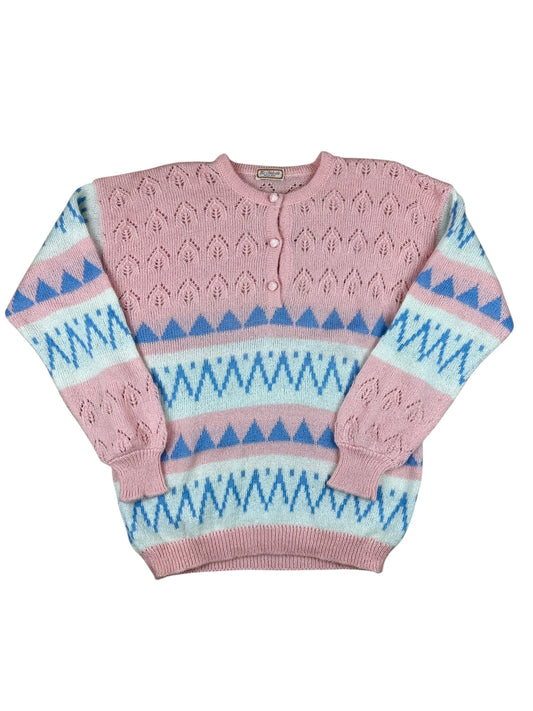 Maglioncino vintage da donna anni ’80 in lana mohair