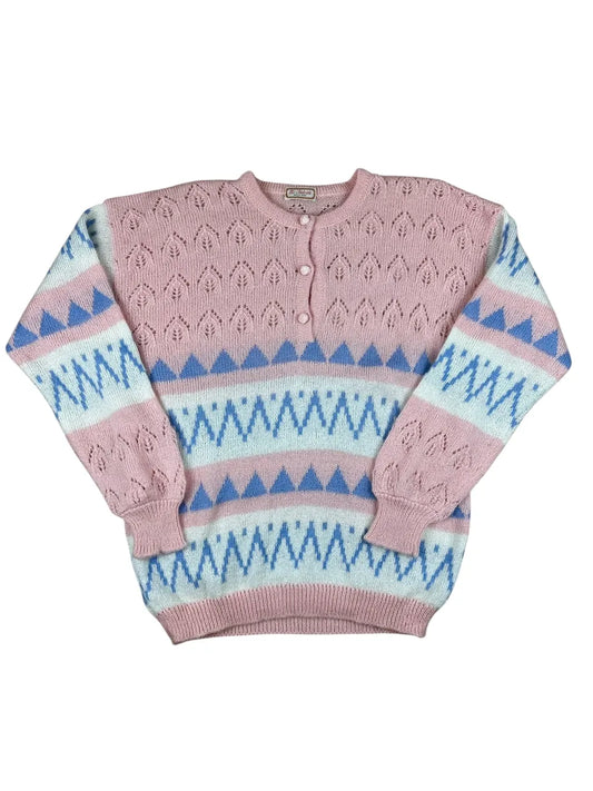 Maglioncino vintage da donna anni ’80 in lana mohair