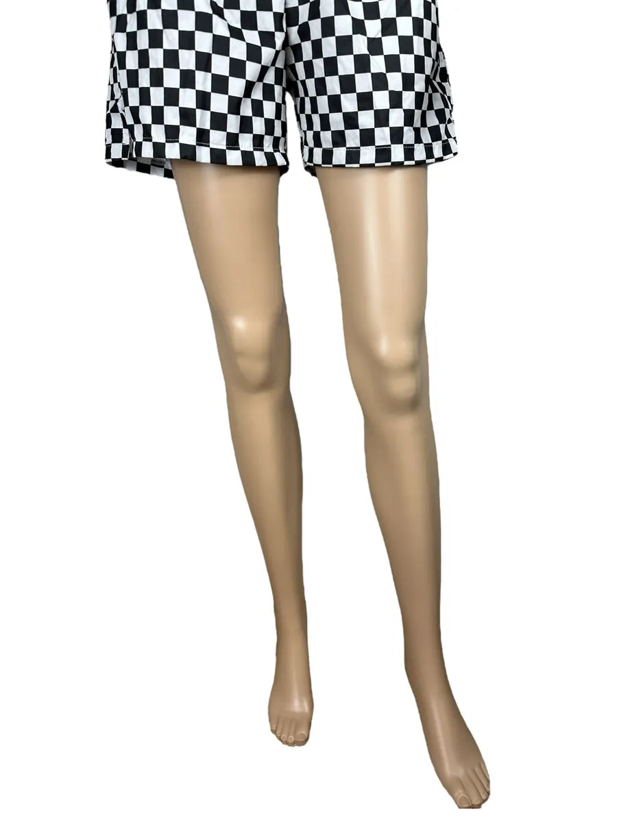 Shorts da donna a scacchi
