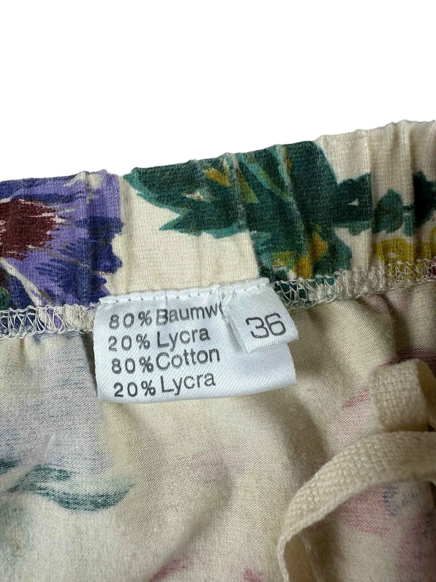 Minigonna vintage Frapp a fantasia floreale