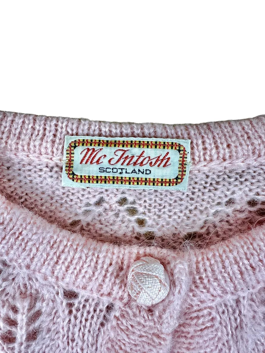 Maglioncino vintage da donna anni ’80 in lana mohair