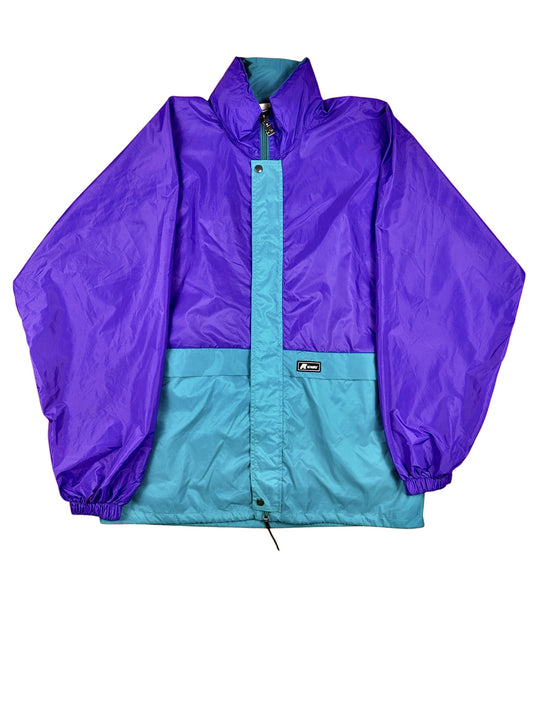 K-way firmato K-way vintage da uomo con cappuccio a scomparsa