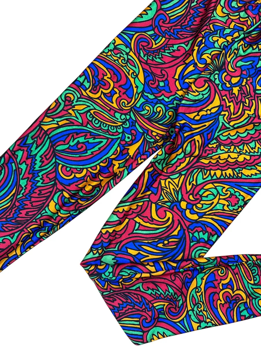 Leggings Vintage Anni '90 Fantasia Geometrica Multicolore